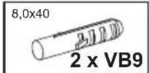 Livarno Lux IAN 275437 - Wall fixing: - 5