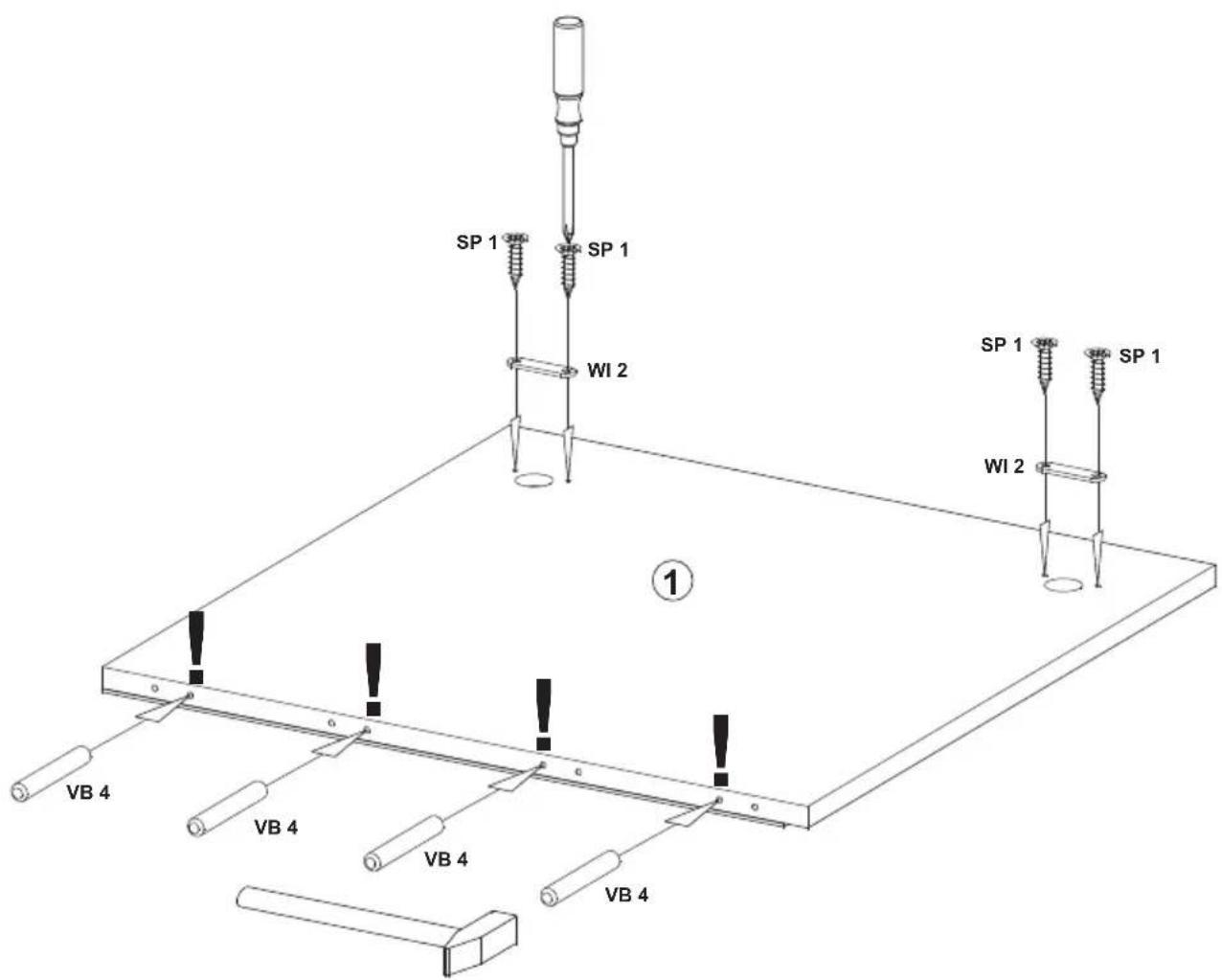 SP 1 SP 1 WI 2 SP 1 SP 1 WI 2 ① VB 4 VB 4 VB 4 VB 4