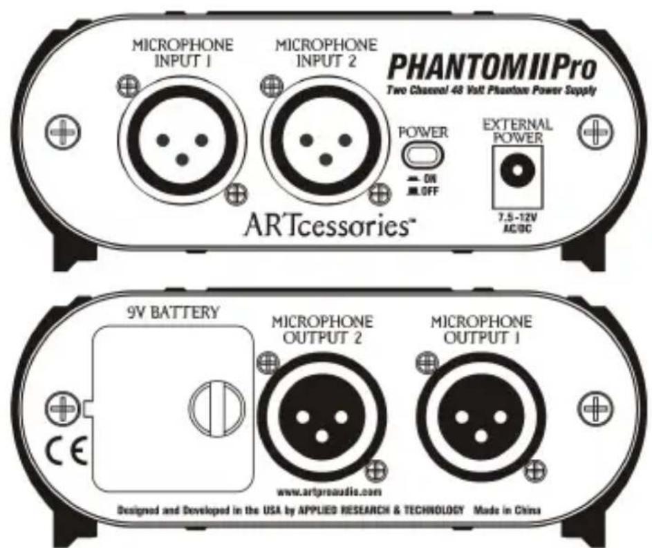 ART Phantom II Pro - INSTALLATION and OPERATION: - 2