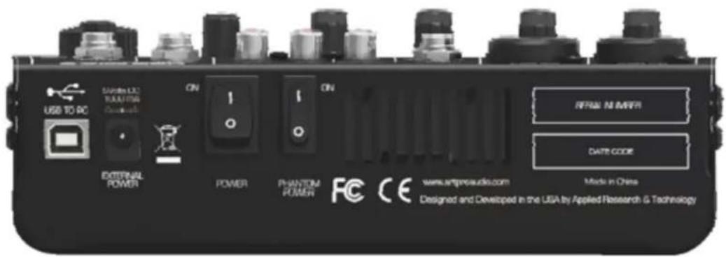 ART USBMix6 - Stereo channels CH3/4 and CH5/6: - 1