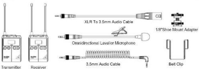 XLR To 3.5mm Audio Cable 1/8"Shoe Mount Adapter Omnidirectional Lavalier Microphone 3.5mm Audio Cable Belt Clip