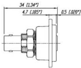 Neutrik DIE-R-BNC-X - HD BNC Chassis & Cable Jacks Panel Version - 8