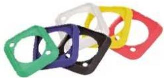 Neutrik DIE-R-BNC-X - Colour Coded Accessories and Seals - 6