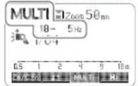 MULTI 1200nm 58mm 18- 5Hz 1/04 0.5 1 2 4 9 18m 最大显示 8 MULI 9