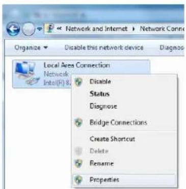 ACTi Q22-K1 - Manually adjust the IP address of the PC: - 2