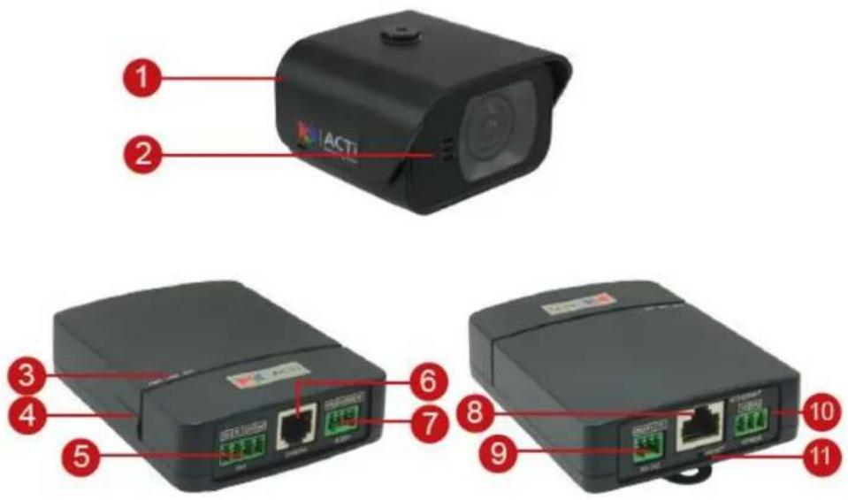 ACTi Q22-K1 - Physical Description - 1