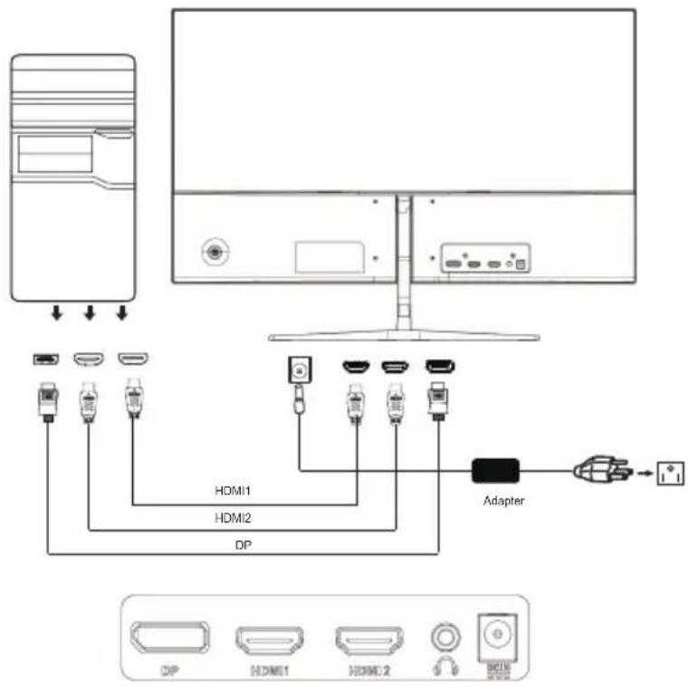 ACER RG241Y - Connecting Your Monitor to a Computer - 1