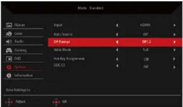ACER RG241Y - Adjusting the System - 1