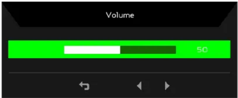 ACER V6 V206HQL - Adjusting the Volume (Selective models) - 1