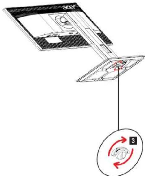 ACER BE270U - ATTACHING/REMOVING THE BASE - 2