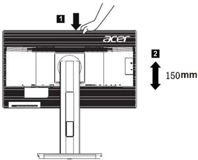 ACER BE270U - • Height AdjustmentHeight Adjustment - 1