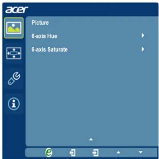 ACER BE270U - Adjusting the picture quality - 2