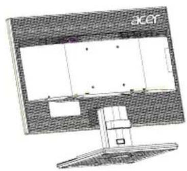 ACER K2 K222HQL - Attaching the Base - 3