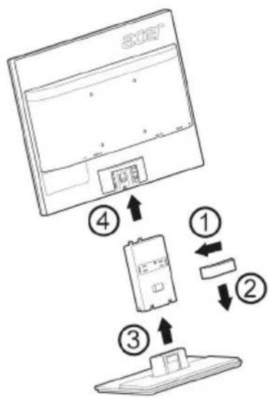 ACER V176L b - Attaching the Base - 2