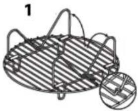 PRINCESS Multi AeroCooker 182090 - Установка решетки для приготовления на пару - 1