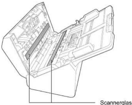 CANON ImageFORMULA R40 - Wischen Sie alle Verschmutzungen vom Scannerglas ab. - 1