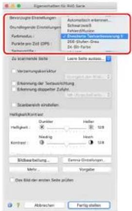 Eigenstatehopper für R&D Series Bevorzugene Erwartungen Grundlegende Erwartungen Fairmodus: Punkte pro Zeit (DPS): Sachanlage Automatisch erkennen... Schweizwerte Erwartifika: Rochelle Textilekierung 1 256-Stufen-Gross 24-St-Farbe Zu technende Seite Lowe Seite ausatz... Veränderungskorräfts Einkertung der Textausrichtung Erkruppung dappeter Zufahr. Scanbereich einstellen Hefftigsturkontakt Hafigkeit: Dunkler Heller Niedrig Hoch Kombast: Bildarbeitung... Gamma-Erwartungen... Mehr... Vorgabe Das Bild der ersten Seite prüfen Abbrachen Fertig stellen