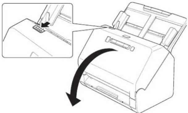 CANON ImageFORMULA R40 - Öffnen und Schließen der vorderen Abdeckung - 1