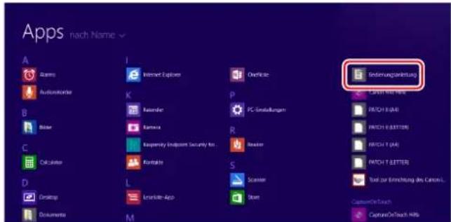 Apps nach Name A Aceris Audioforester B Binder C Calculator D Desktop Dokumente I Internet Explorer K Reorder Kerwick Raspberry Endpoint Security Is... Korntake L Enrolle-App M Overhize P PC-Installungen R Reader S Scanner Store Endosierungskontag CAPTOR/INTERTER PATCH 1 (AA) PATCH 1 (BITTER) PATCH 1 (FA) PATCH 1 (BITTER) Text zur Entwicklung des Canons... CaptureOnTouch CaptureOnTouch Hits