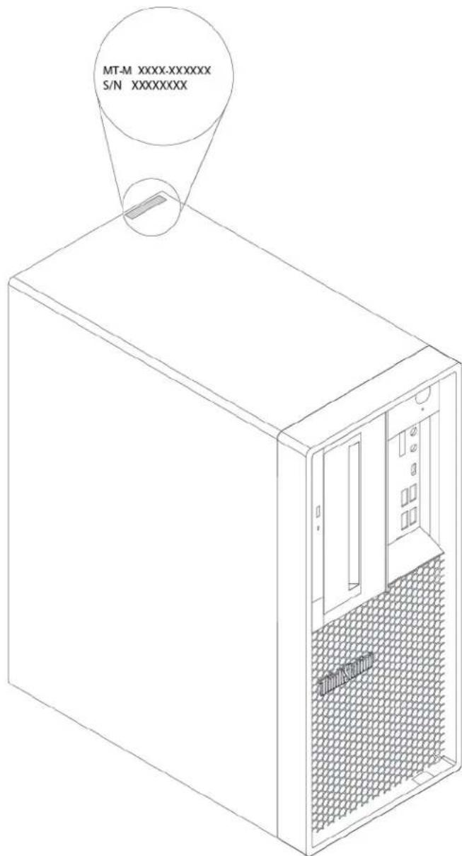 LENOVO ThinkStation P330 Gen 2 - Machine type and model label - 1