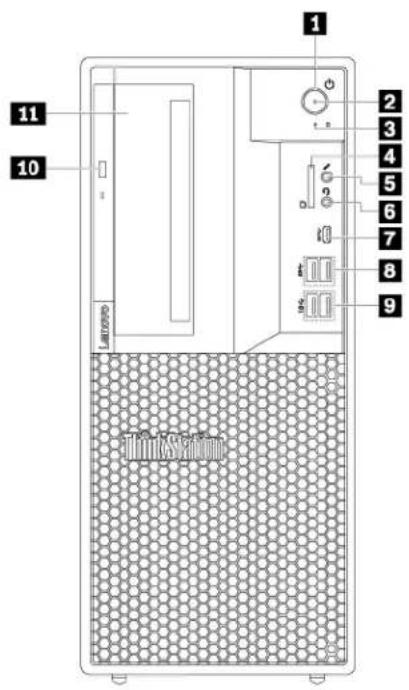 LENOVO ThinkStation P330 Gen 2 - Front view - 1