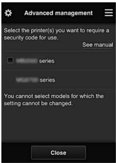 CANON PIXMA G3200 - Limiting Apps That Individual Users Can Use on Printer - 3