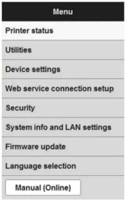 CANON PIXMA G3200 - Check printer status and change printer settings. - 1