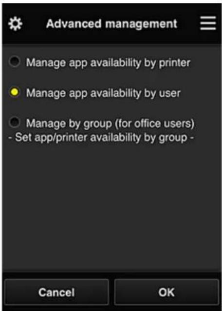CANON PIXMA G3200 - - Select how to manage - 1