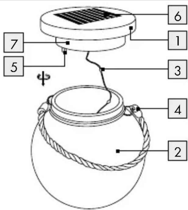 MELINERA IAN 291041 - LED-SOLARLAMP - 3