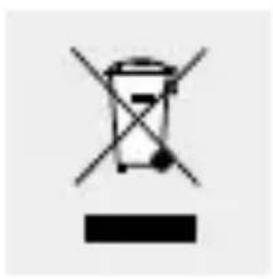 Symbol of a trash bin with crossed lines indicating no waste or discharge (no text or numbers present)