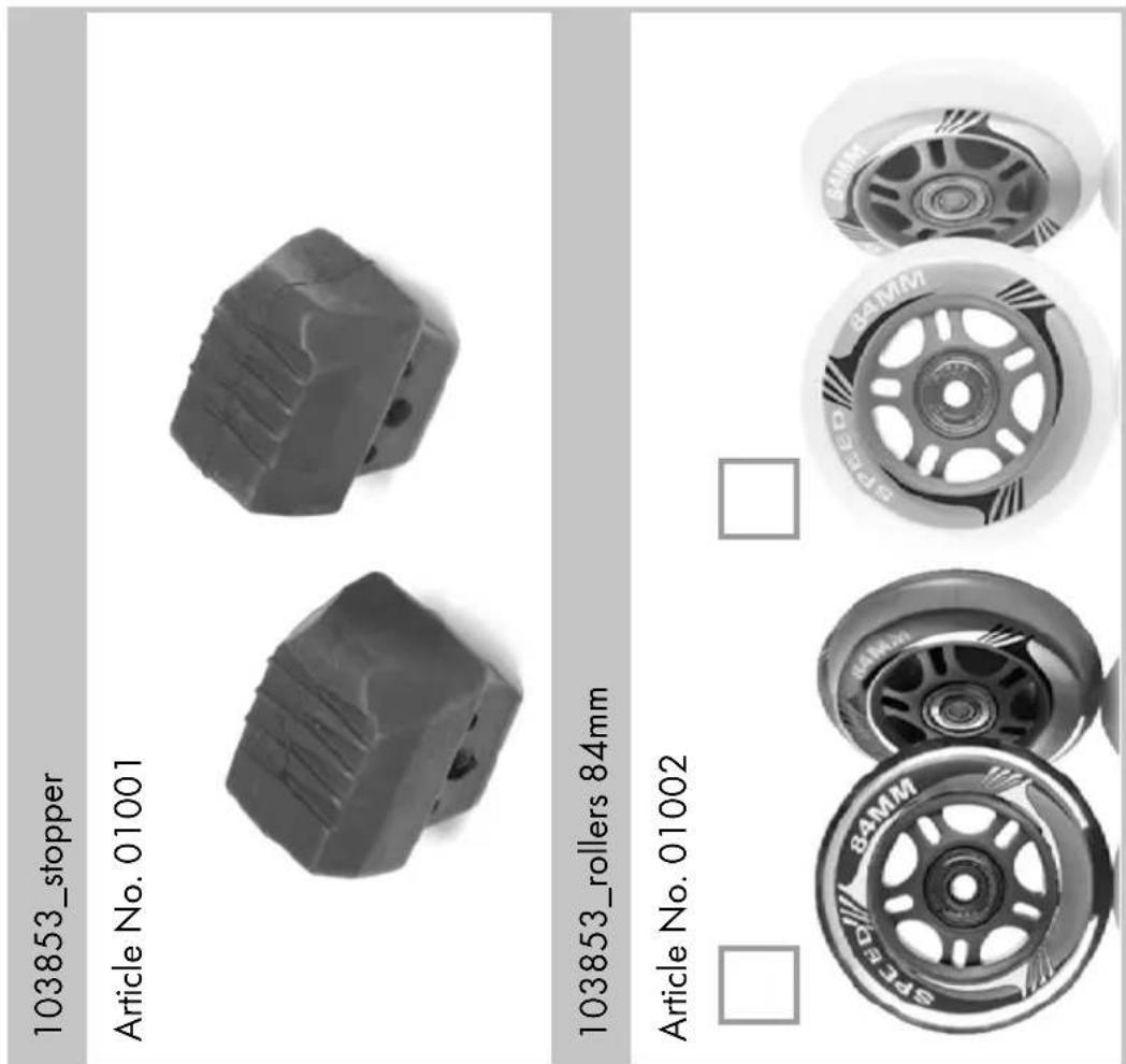 103853_stopper Article No. 01001 103853_rollers 84mm Article No. 01002
