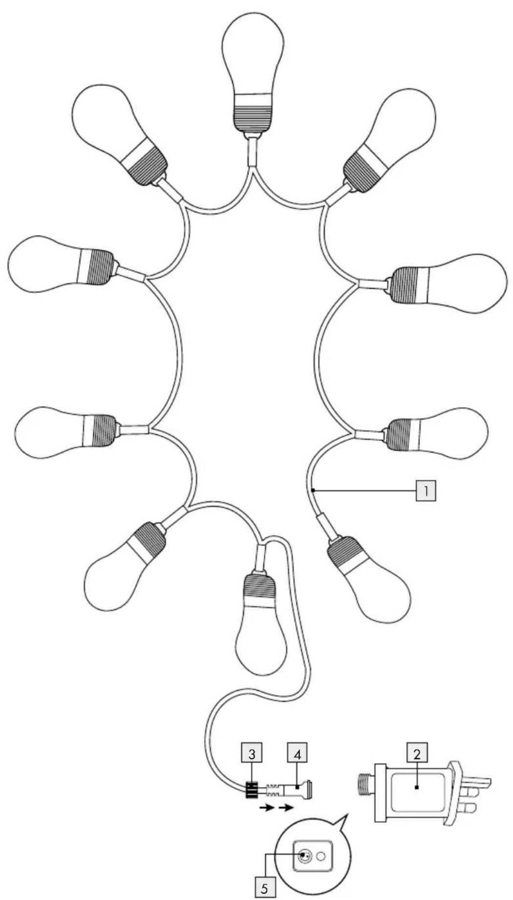 MELINERA IAN 292069 - LED SUMMER FAIRY LIGHTS - 2
