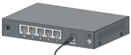 HP 1420-24G - Connecting the power adapter - 1