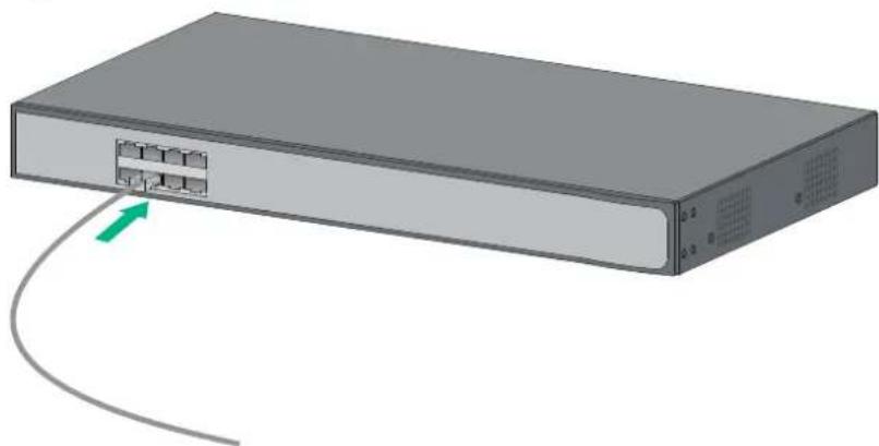 HP 1420-24G - Connecting network cable - 1