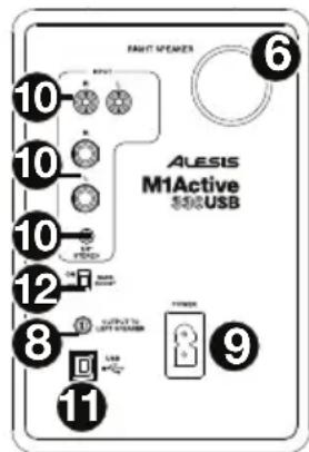 ALESIS M1 Active 330 USB - Panel frontal - 3