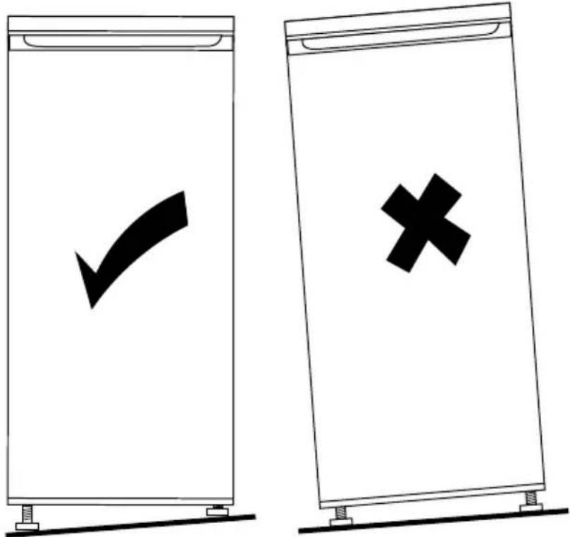 MEDION MD 37242 - Kühlschrank ausrichten - 1