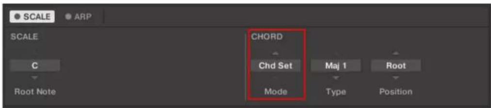 SCALE ARP SCALE C Root Note CHORD Chd Set Mode Maj 1 Type Position Root