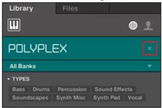 Library Files POLYPLEX All Banks TYPES Bass Drums Percussion Sound Effects Soundscapes Synth Misc Synth Pad Vocal