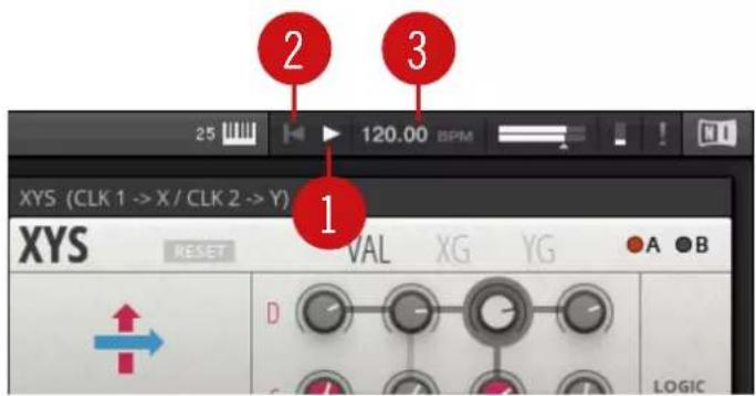 25 120.00 BPM XYS (CLK 1 -> X / CLK 2 -> Y) XYS RESET VAL XG YG A B D LOGIC