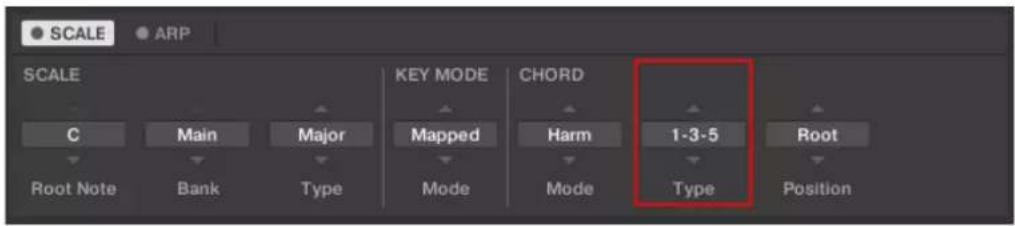 SCALE ARP SCALE C Main Major KEY MODE Mapped CHORD Harm 1-3-5 Root Root Note Bank Type Mode Mode Type Position