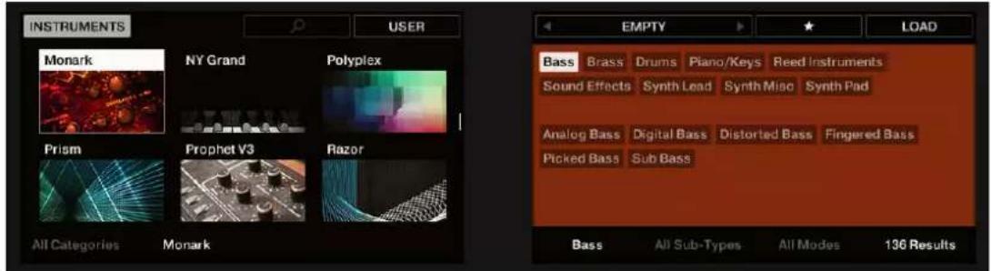 INSTRUMENTS USER Monark NY Grand Polyplex Prism Prophet V3 Razor All Categories Monark EMPTY LOAD Bass Brass Drums Piano/Keys Reed Instruments Sound Effects Synth Lead Synth Misc Synth Pad Analog Bass Digital Bass Distorted Bass Fingered Bass Picked Bass Sub Bass Bass All Sub-Types All Modes 136 Results