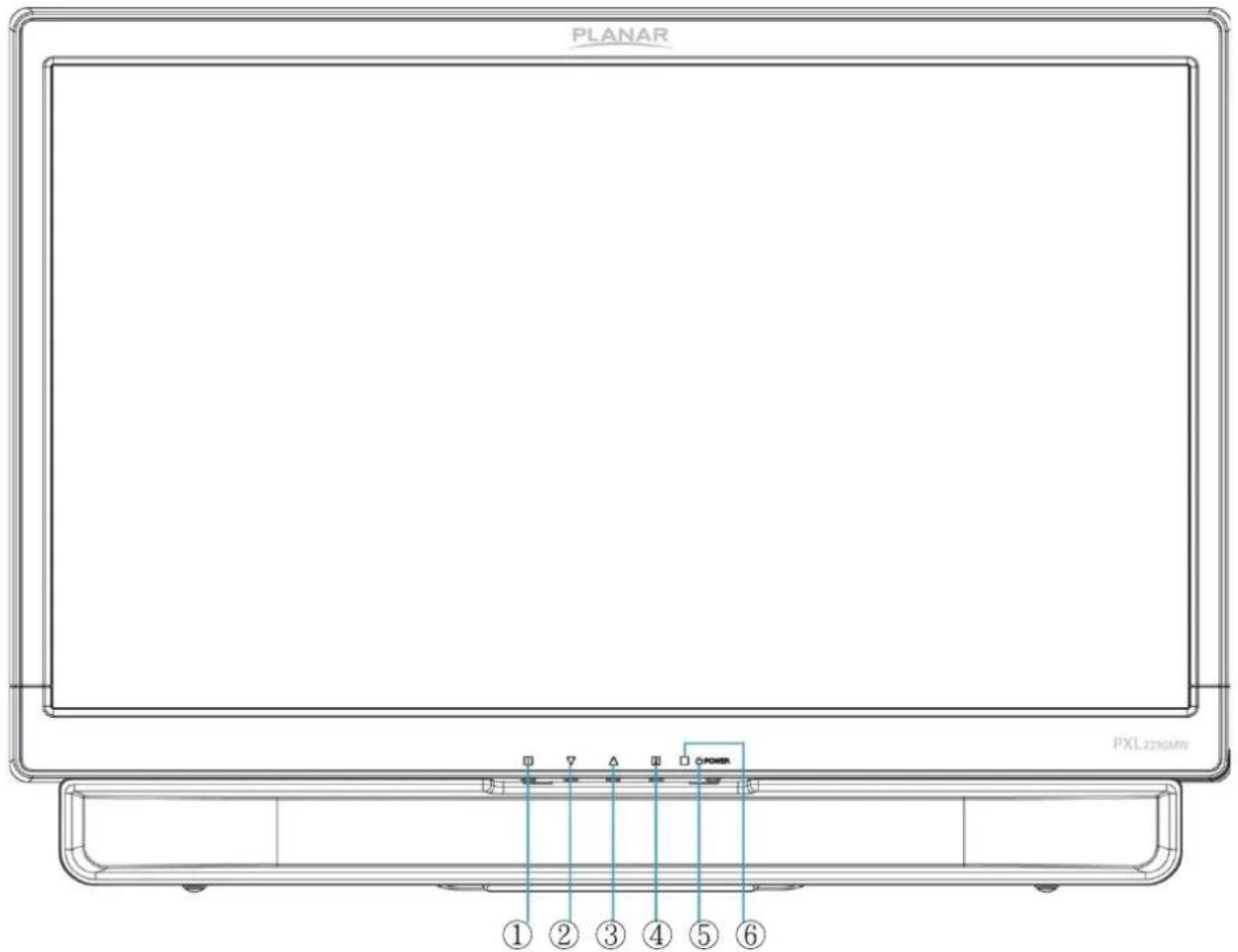 Planar PXL2230MW - Front View of the Product - 1