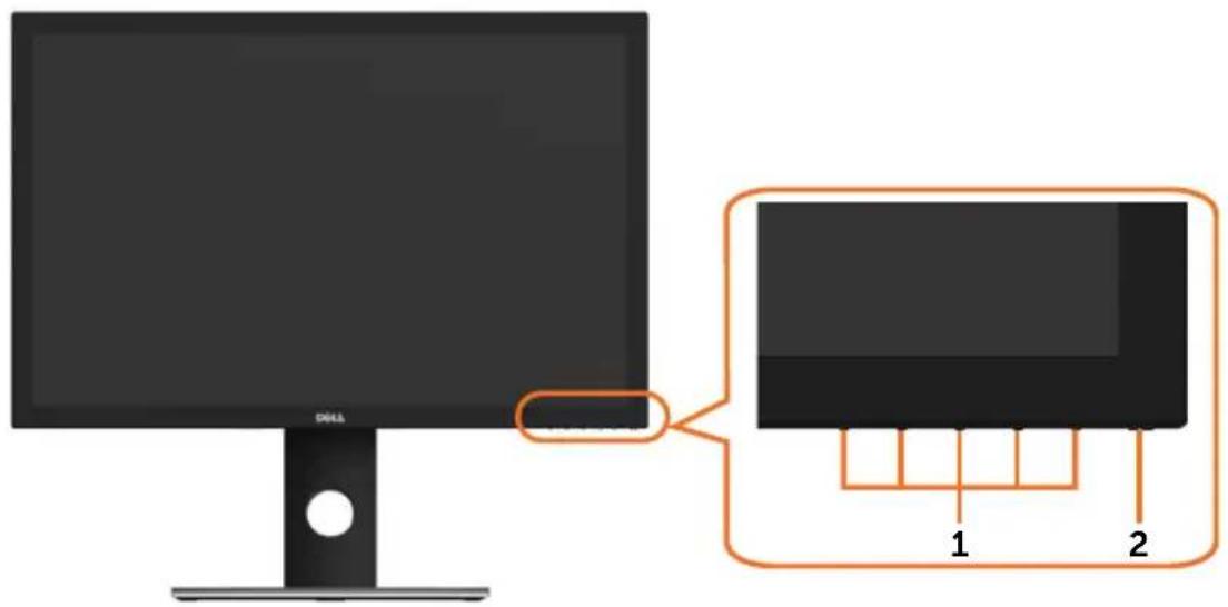 DELL UP3017 - Identifying Parts and Controls Front view - 1