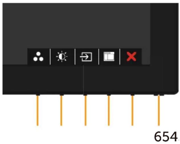 DELL UP3017 - Using the Front Panel Controls - 1