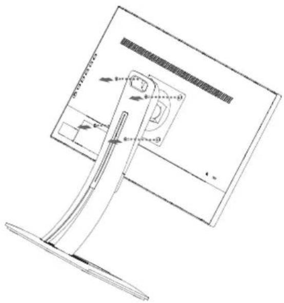 VIEWSONIC VP2468 - Basis anbringen B. Basis entfernen - 2