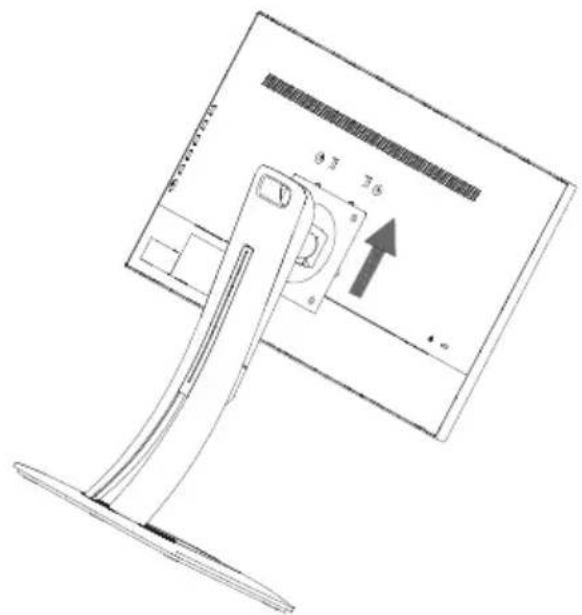 VIEWSONIC VP2768 - Basis anbringen B. Basis entfernen - 1