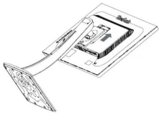 VIEWSONIC VP3881 - Basis anbringen B. Basis entfernen - 1