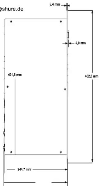 shure.de 3,4 mm 4,9 mm 431,8 mm 482,6 mm 244,7 mm
