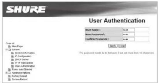 SHURE AXT620 - User Authentication (Benutzerauthentifikation) - 1