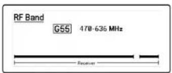 SHURE AD4D - Einstellen des HF-Frequenzbands - 1